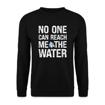 Denglisch Niemand Kann Mir Das Wasser Reichen - Unisex Pullover - Schwarz - Vorne - Alina (178cm) & Michal (187cm)