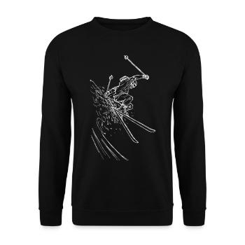 Skifahren - Freerider - Unisex Pullover - Schwarz - Vorne - Alina (178cm) & Michal (187cm)