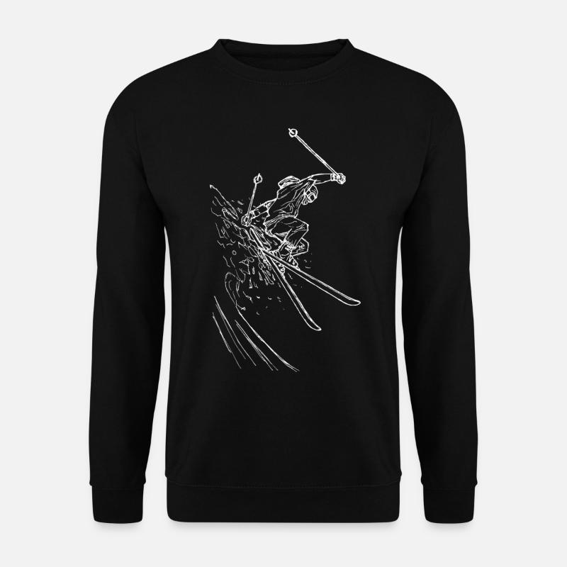 Skiing - freeriders - Unisex Sweatshirt - black