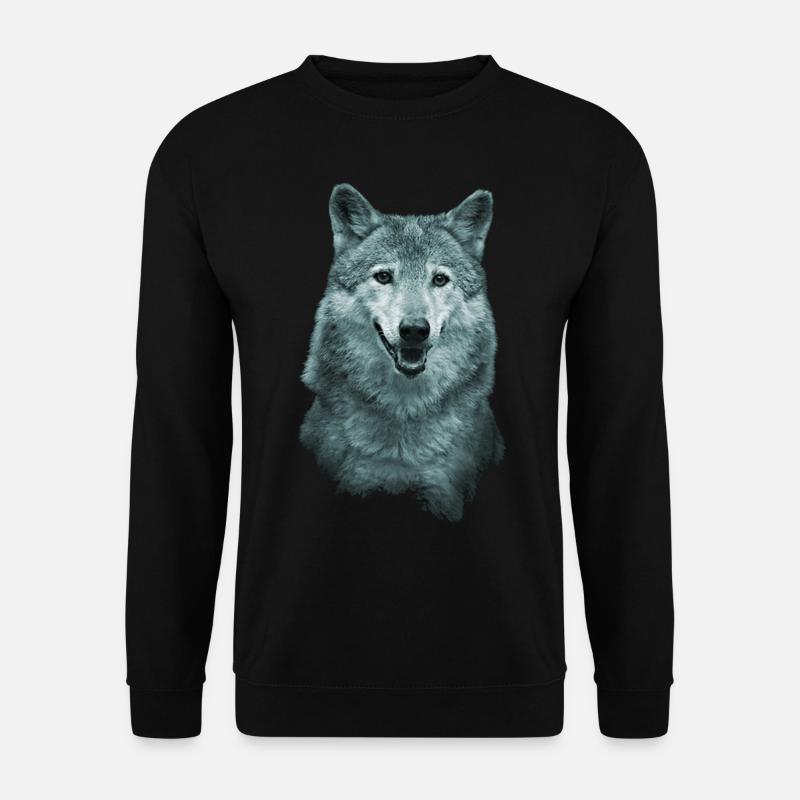 wolf - Unisex Sweatshirt - black