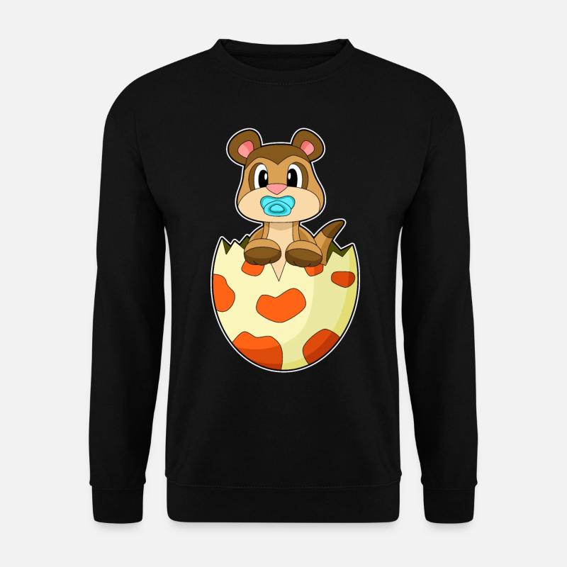 Meerkat pacifier - Unisex Sweatshirt - black