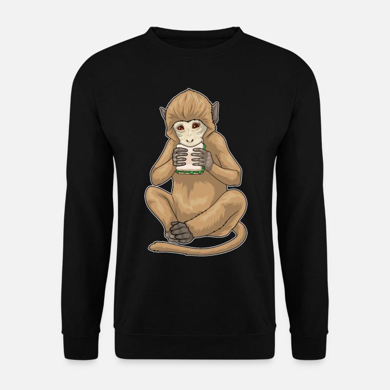 Monkey Sandwich - Unisex Sweatshirt - black
