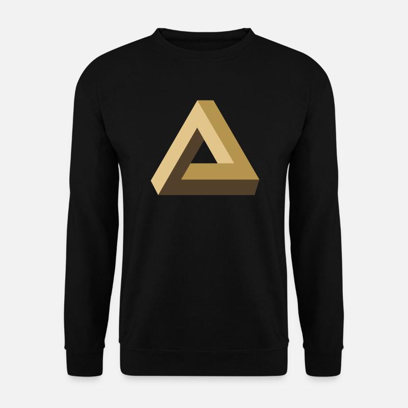 Tribar, Optik, Illusion, Dreieck, Geometrie, Mathe - Unisex Pullover - Schwarz