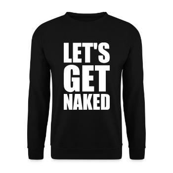 Let's get naked - Sweat-shirt Unisexe - noir - Devant - Alina (178cm) & Michal (187cm)