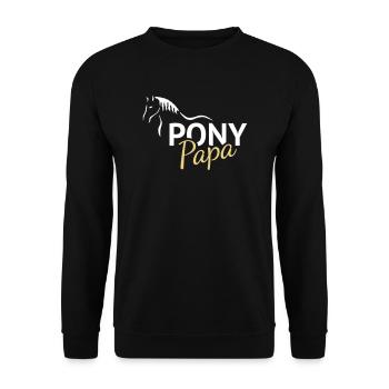 Ponypa Pony - Sweat-shirt Unisexe - noir - Devant - Alina (178cm) & Michal (187cm)