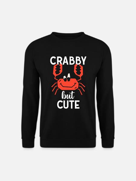 Crabe mais mignon - Sweat-shirt Unisexe - noir