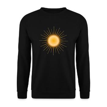 Sun bright golden - Good vibes where it is - Unisex Sweatshirt - black - Front - Alina (178cm) & Michal (187cm)