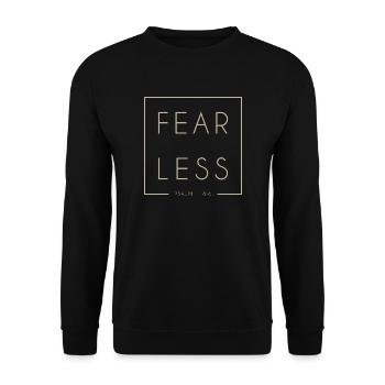 Fearless - Unisex Pullover - Schwarz - Vorne - Alina (178cm) & Michal (187cm)