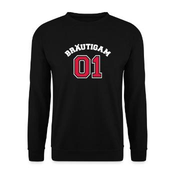 bräutigam 01 - Unisex Pullover - Schwarz - Vorne - Alina (178cm) & Michal (187cm)
