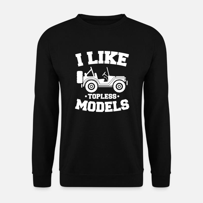 j'aime les modèles topless - Sweat-shirt Unisexe - noir