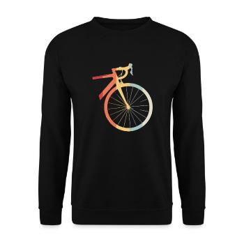 Rennrad Fahrrad Radsport radeln Urlaub Geschenk - Unisex Pullover - Schwarz - Vorne - Alina (178cm) & Michal (187cm)