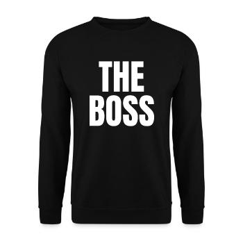 LE PATRON - Sweat-shirt Unisexe - noir - Devant - Alina (178cm) & Michal (187cm)