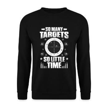 Tireur de sport tir de sport tir de tir sportif - Sweat-shirt Unisexe - noir - Devant - Alina (178cm) & Michal (187cm)