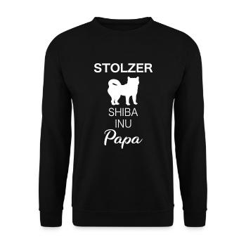 Shiba Inu Hund Shiba Inu Besitzer Shiba Inu Papa - Unisex Pullover - Schwarz - Vorne - Alina (178cm) & Michal (187cm)