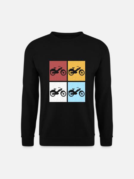 Moped Moped Moped Driver Moped Driver Mopeds Mokick - Unisex Sweatshirt - black
