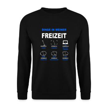 Sondeln Metalldetektor Sondler Metallsucher Schatz - Unisex Pullover - Schwarz - Vorne - Alina (178cm) & Michal (187cm)