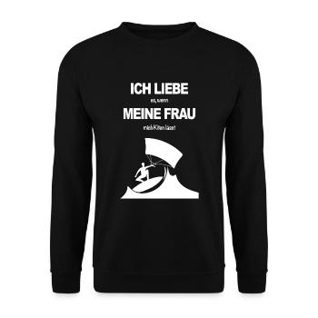 Kitesurfen Kitesurfer Kiteboarding Wassersport - Unisex Pullover - Schwarz - Vorne - Alina (178cm) & Michal (187cm)
