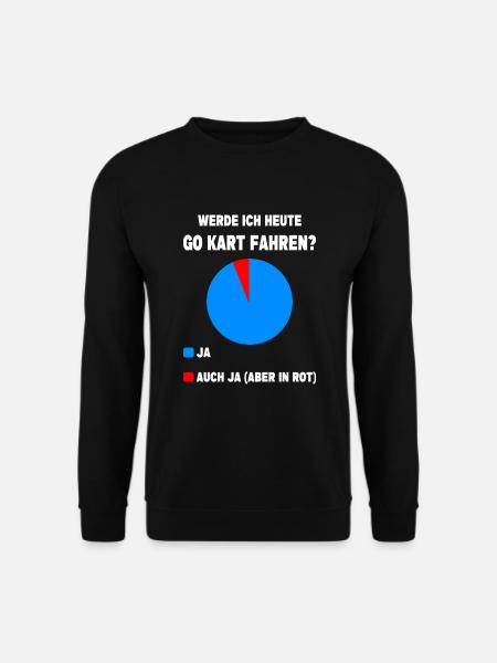 Go Kart Rennfahrer Gokart Motorsport Kart Fahrer - Unisex Pullover - Schwarz