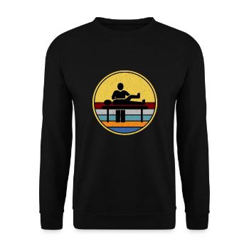 Physiotherapist Physiotherapist Massage Profession Rehab Masseur - Unisex Sweatshirt - black - Front - Alina (178cm) & Michal (187cm)