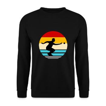 Boule Petanque Boccia Boule Player Boules Ball - Unisex Sweatshirt - black - Front - Alina (178cm) & Michal (187cm)