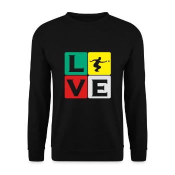 Boule Petanque Boccia Boule Player Boules Ball - Unisex Sweatshirt - black - Front - Alina (178cm) & Michal (187cm)