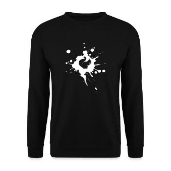 Squirrel Animal Rodent Forest Squirrel Cute - Unisex Sweatshirt - black - Front - Alina (178cm) & Michal (187cm)