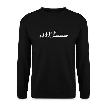 Spreewald Home Nature Boat ride Tradition Paddling - Unisex Sweatshirt - black - Front - Alina (178cm) & Michal (187cm)