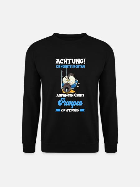 Bankdrücken Fitness Gym Fitnessstudio Kraftsport - Unisex Pullover - Schwarz