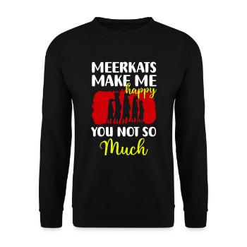 Prédateur d’Afrique - Sweat-shirt Unisexe - noir - Devant - Alina (178cm) & Michal (187cm)