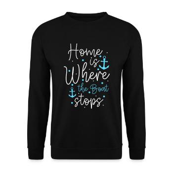 Croisière voilier - Sweat-shirt Unisexe - noir - Devant - Alina (178cm) & Michal (187cm)