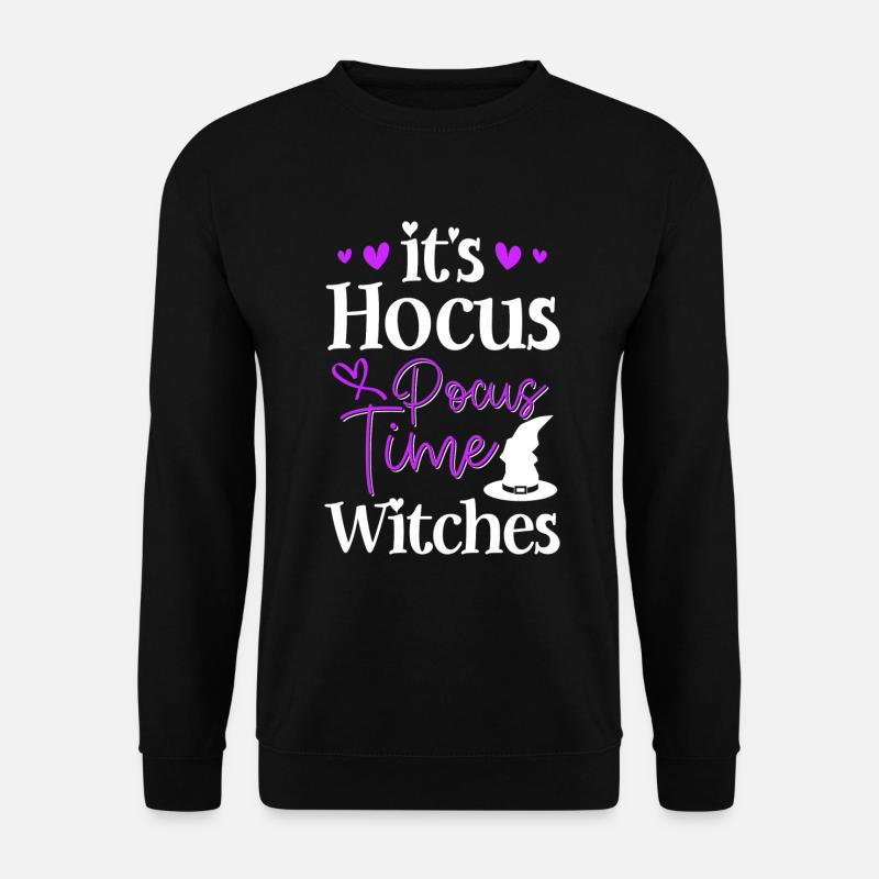 Witch Halloween Broom - Unisex Sweatshirt - black