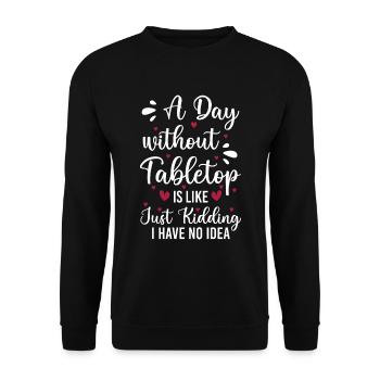 Tabletop Würfel Spieler Rpg - Unisex Pullover - Schwarz - Vorne - Alina (178cm) & Michal (187cm)