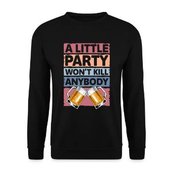Celebrate Alcohol Drink Girls' Evening - Unisex Sweatshirt - black - Front - Alina (178cm) & Michal (187cm)