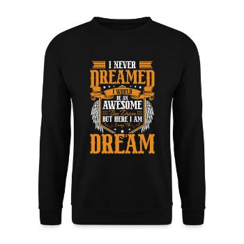 Bus Linienbus Buslenker - Unisex Pullover - Schwarz - Vorne - Alina (178cm) & Michal (187cm)