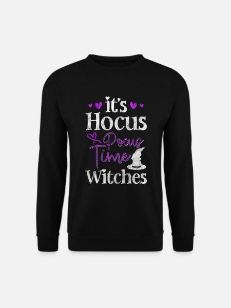 Hexerei Besen Zauberspruch Wicca - Unisex Pullover - Schwarz