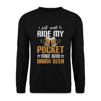 Motorcycle Motorcycle Dirt Son - Unisex Sweatshirt - black - Front - Alina (178cm) & Michal (187cm)