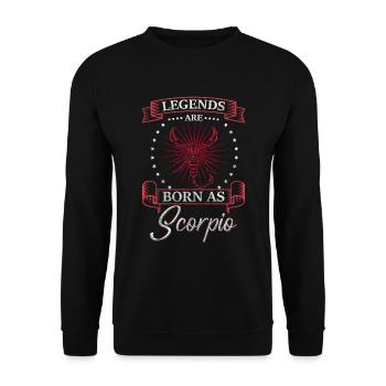 Horoscope Constellation du Zodiaque Personnage - Sweat-shirt Unisexe - noir - Devant - Alina (178cm) & Michal (187cm)