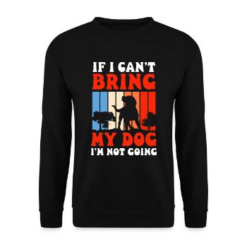 Dog lover, dogs, dog school, animal lover - Unisex Sweatshirt - black - Front - Alina (178cm) & Michal (187cm)