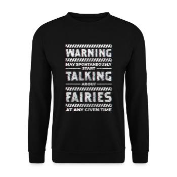 Fairy Dreams Girl Daughter - Unisex Sweatshirt - black - Front - Alina (178cm) & Michal (187cm)