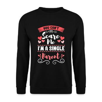 Elternteil Kind Vatertag Verantwortung - Unisex Pullover - Schwarz - Vorne - Alina (178cm) & Michal (187cm)