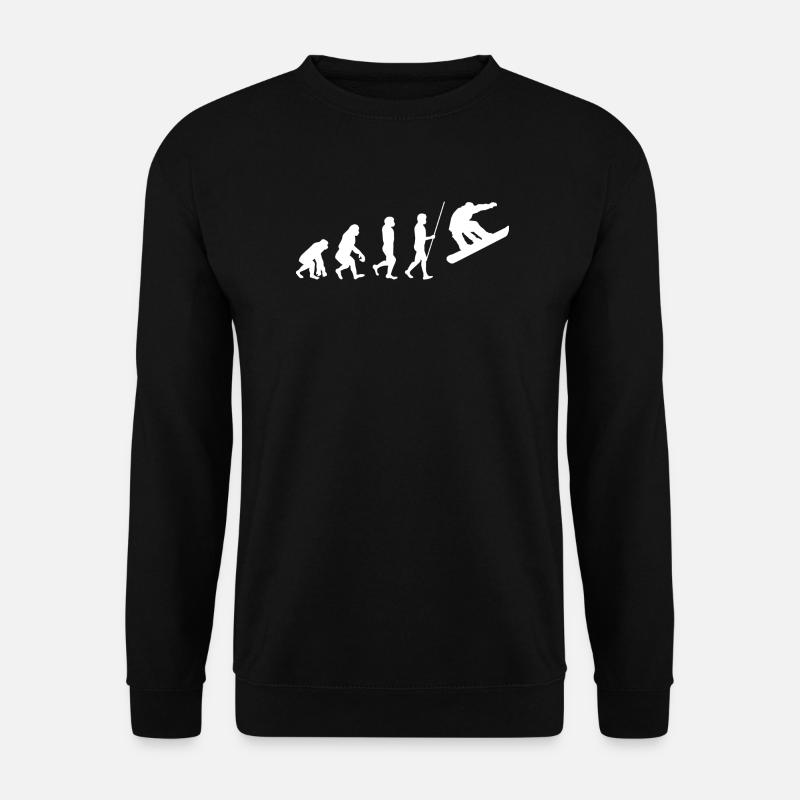 Évolution du snowboarder - Sweat-shirt Unisexe - noir