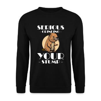 Rodent Canada Zoo - Unisex Sweatshirt - black - Front - Alina (178cm) & Michal (187cm)