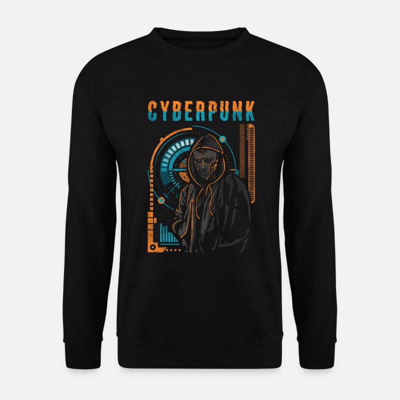 Cyborg Steampunk Tech - Unisex Pullover - Schwarz