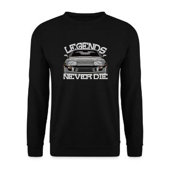 légendes ne meurent jamais Supra MKIV - Sweat-shirt Unisexe - noir - Devant - Alina (178cm) & Michal (187cm)