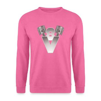 Moteur V8 Moteur Big Block - Sweat-shirt Unisexe - rose - Devant