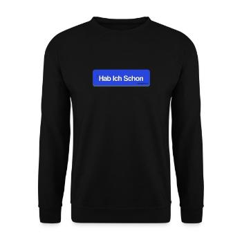 Statementshirt, j'ai déjà - Sweat-shirt Unisexe - noir - Devant - Alina (178cm) & Michal (187cm)