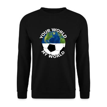 Soccer - Unisex Sweatshirt - black - Front - Alina (178cm) & Michal (187cm)
