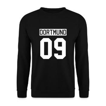 Dortmund 09 - Unisex Sweatshirt - black - Front - Alina (178cm) & Michal (187cm)