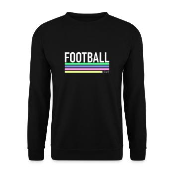 Fussball - Unisex Pullover - Schwarz - Vorne - Alina (178cm) & Michal (187cm)