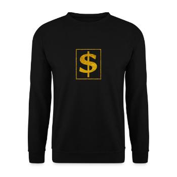 dollar - Unisex Sweatshirt - black - Front - Alina (178cm) & Michal (187cm)